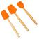 Image for Le Creuset Premium silicone spatula 3-piece set, orange-red