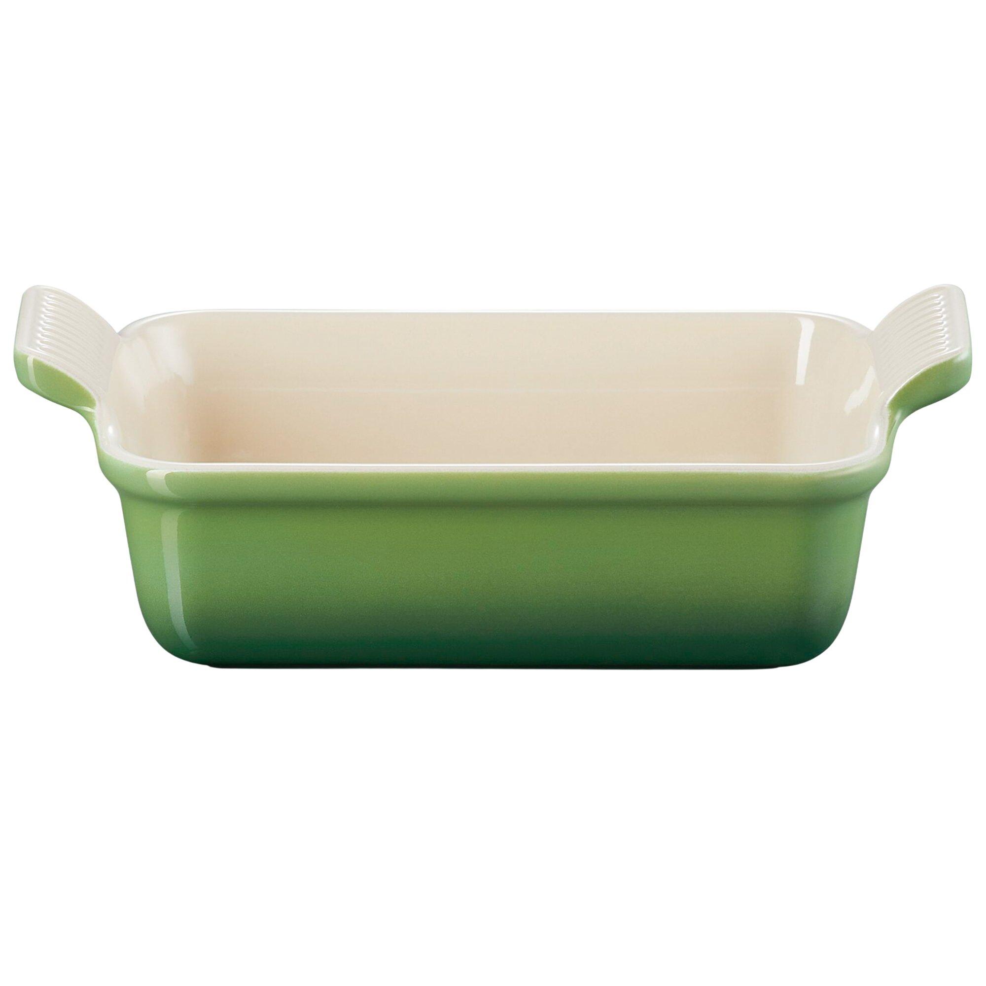 Le Creuset Auflaufform rechteckig, 1,1 L, 19 cm, grün