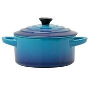 Le Creuset Les Céramiques mini cocotte 71901102200100 bleu azur, 10 cm, 0.25 L