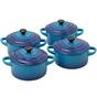 Bild für Le Creuset Les Céramiques 79212102200100 Mini Cocotteset/ Bräter, Azure 10 cm 0,25L