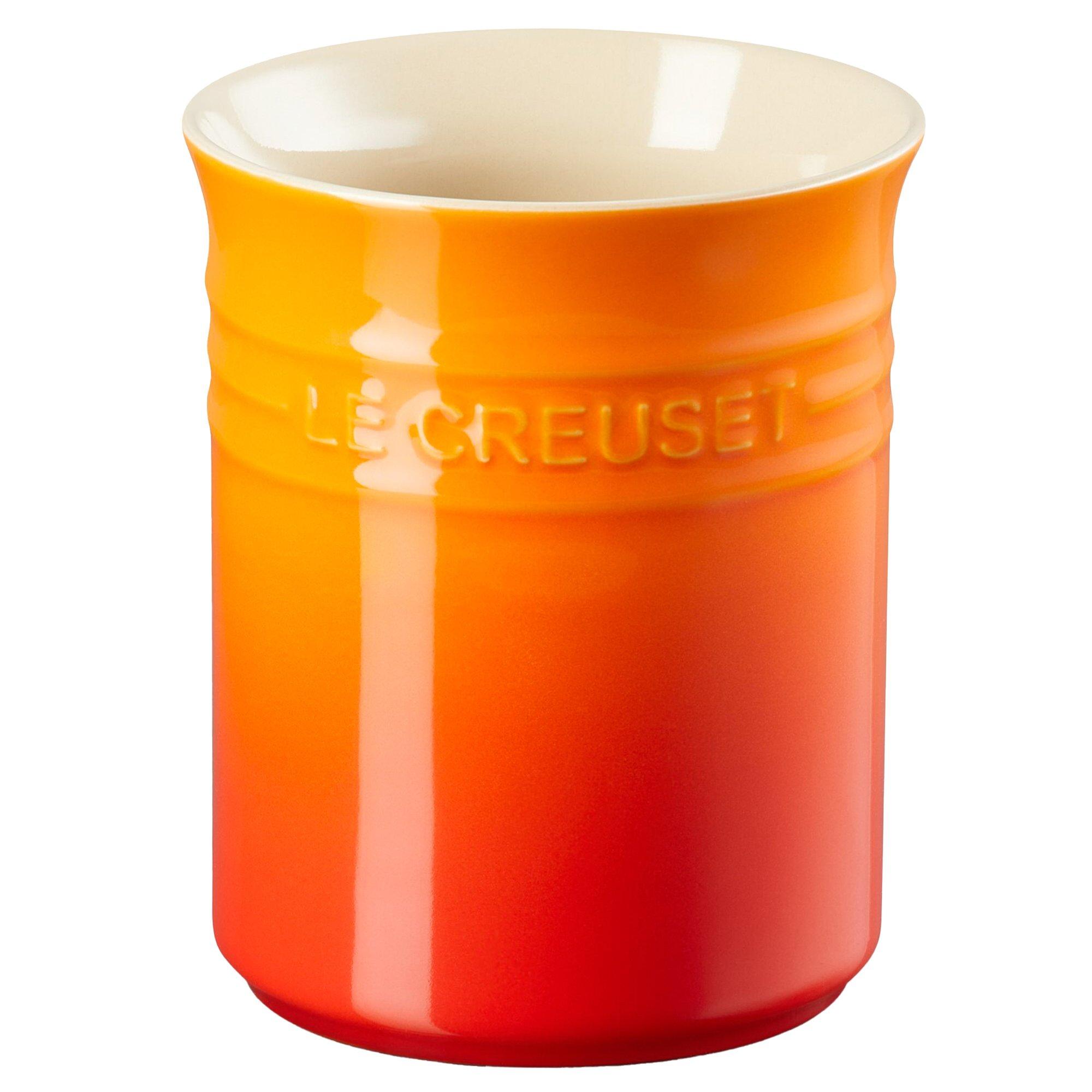 Le Creuset tarro de utensilios naranjaº-rojo, 15 cm