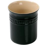 Le Creuset vasetto per utensili in ceramica, nero, 15 cm