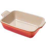 Le Creuset plat à four rectangulaire 1,1L, 19 cm, orange-rouge