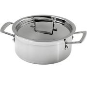 Le Creuset 3-ply cooking pot with lid 20 cm, 3L