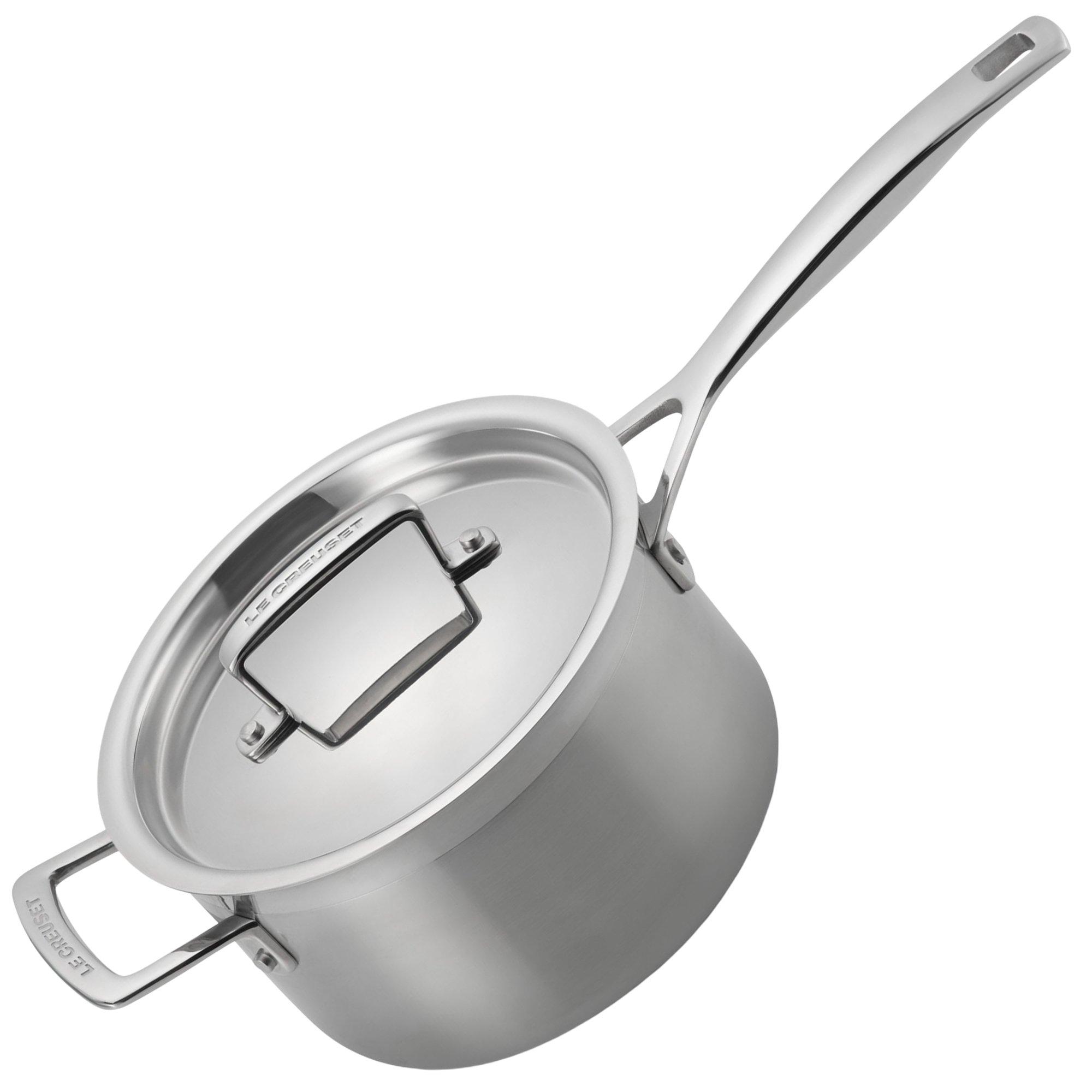 Le Creuset 3-ply saucepan with lid, 20 cm, 3,8L | Advantageously