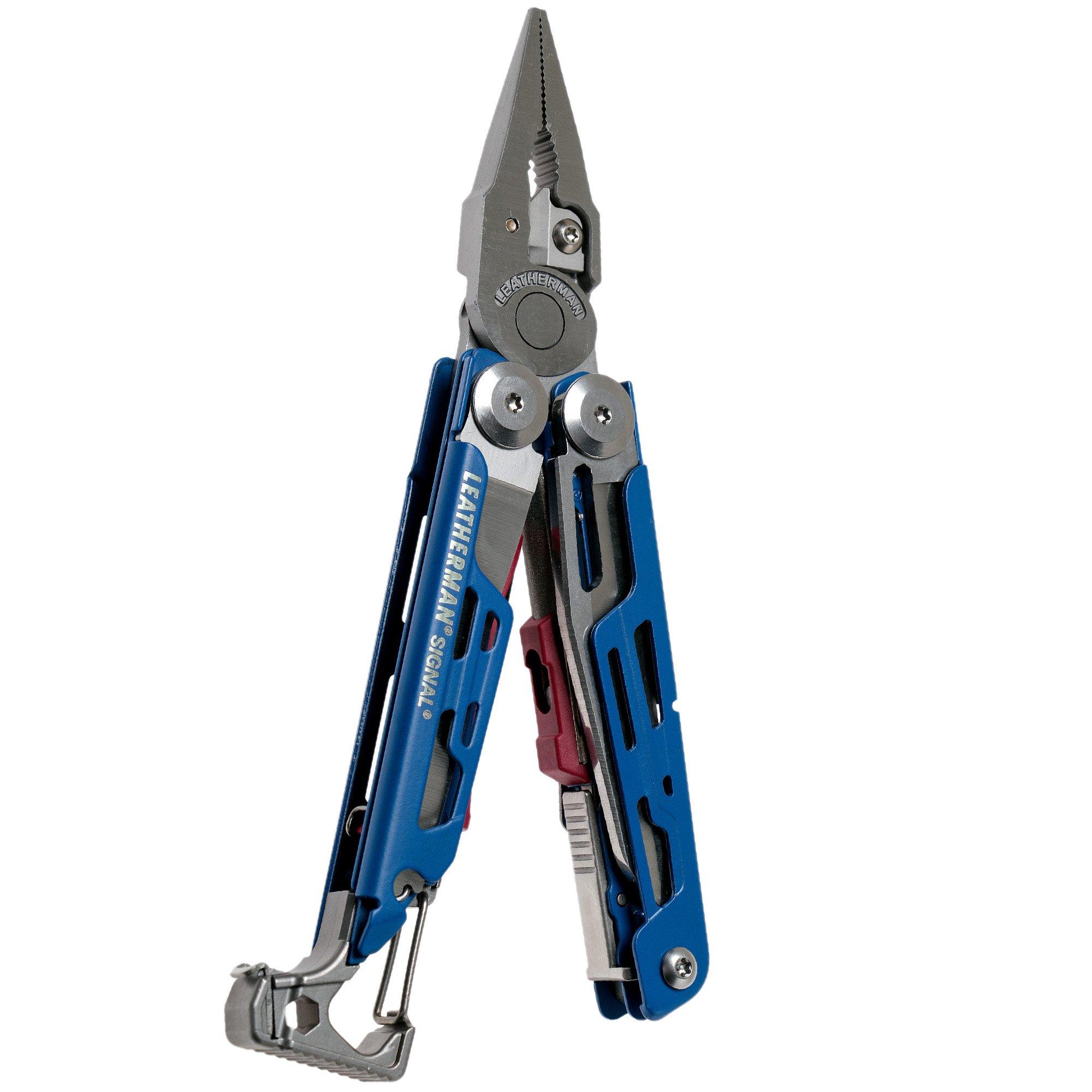 Leatherman Signal Cobalt Blue survival multitool 832741, nylon foedraal