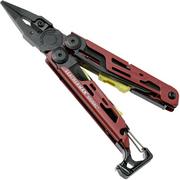 Leatherman Signal Crimson Red multiherramienta de supervivencia 832745, funda nailon