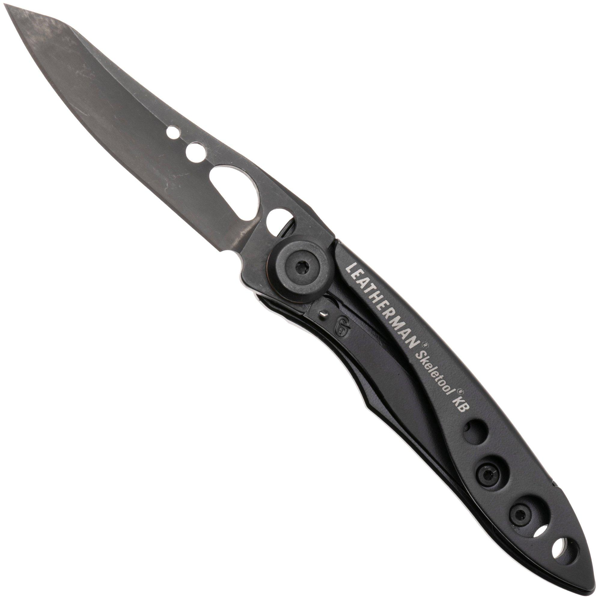 Leatherman Skeletool Knife KB 833165 Black Oxide 420HC, Onyx, couteau de poche
