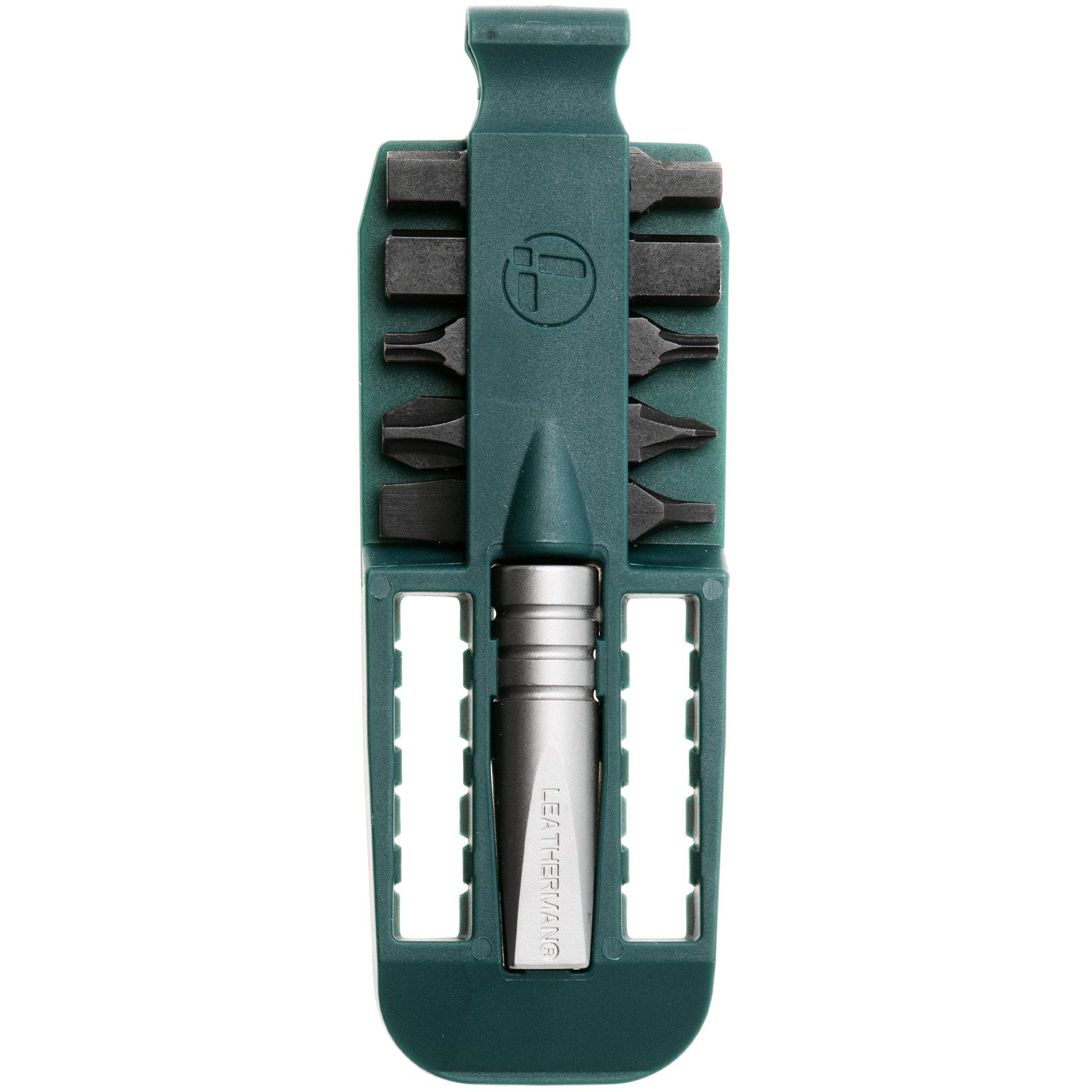 Leatherman Bitkit #3, Forest Green, Silver Bit Driver, 931061
