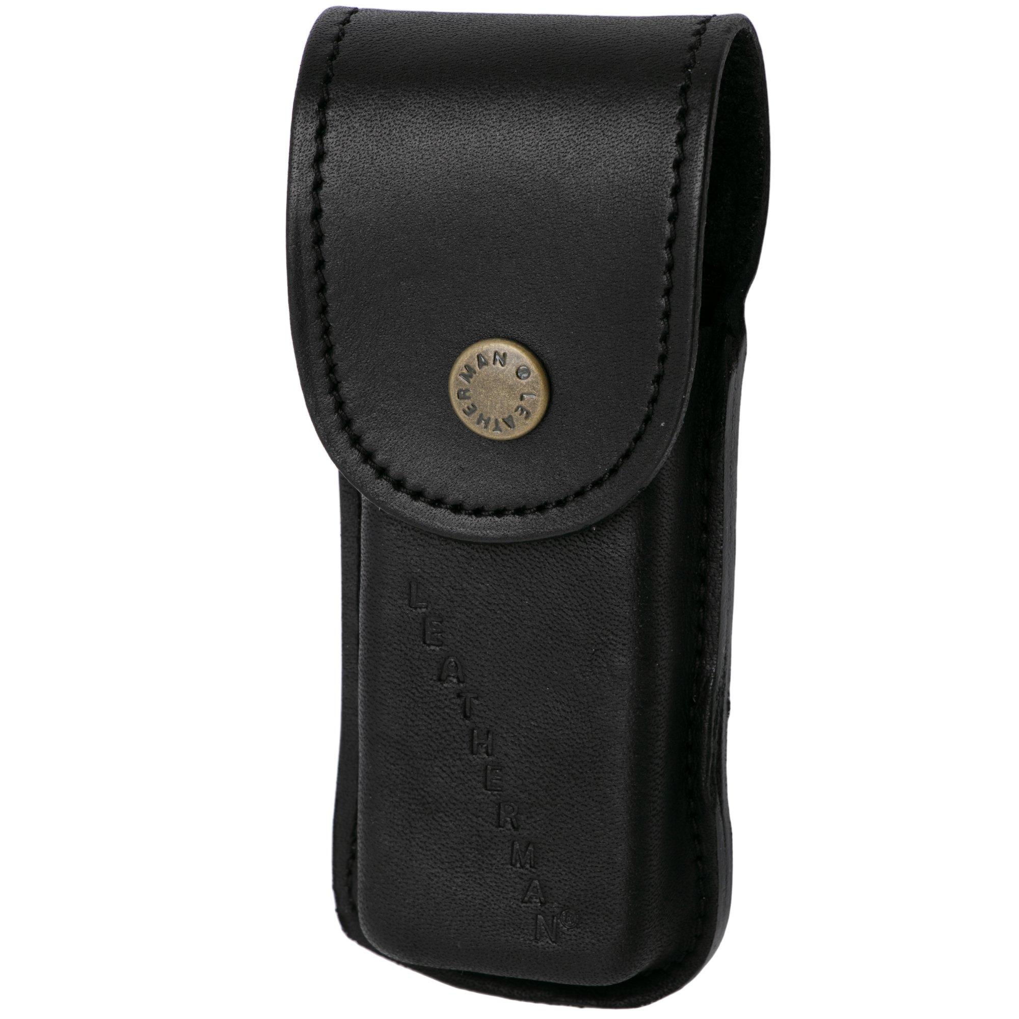 Leatherman Heritage Sheath Medium 939933, Black, leather belt sheath