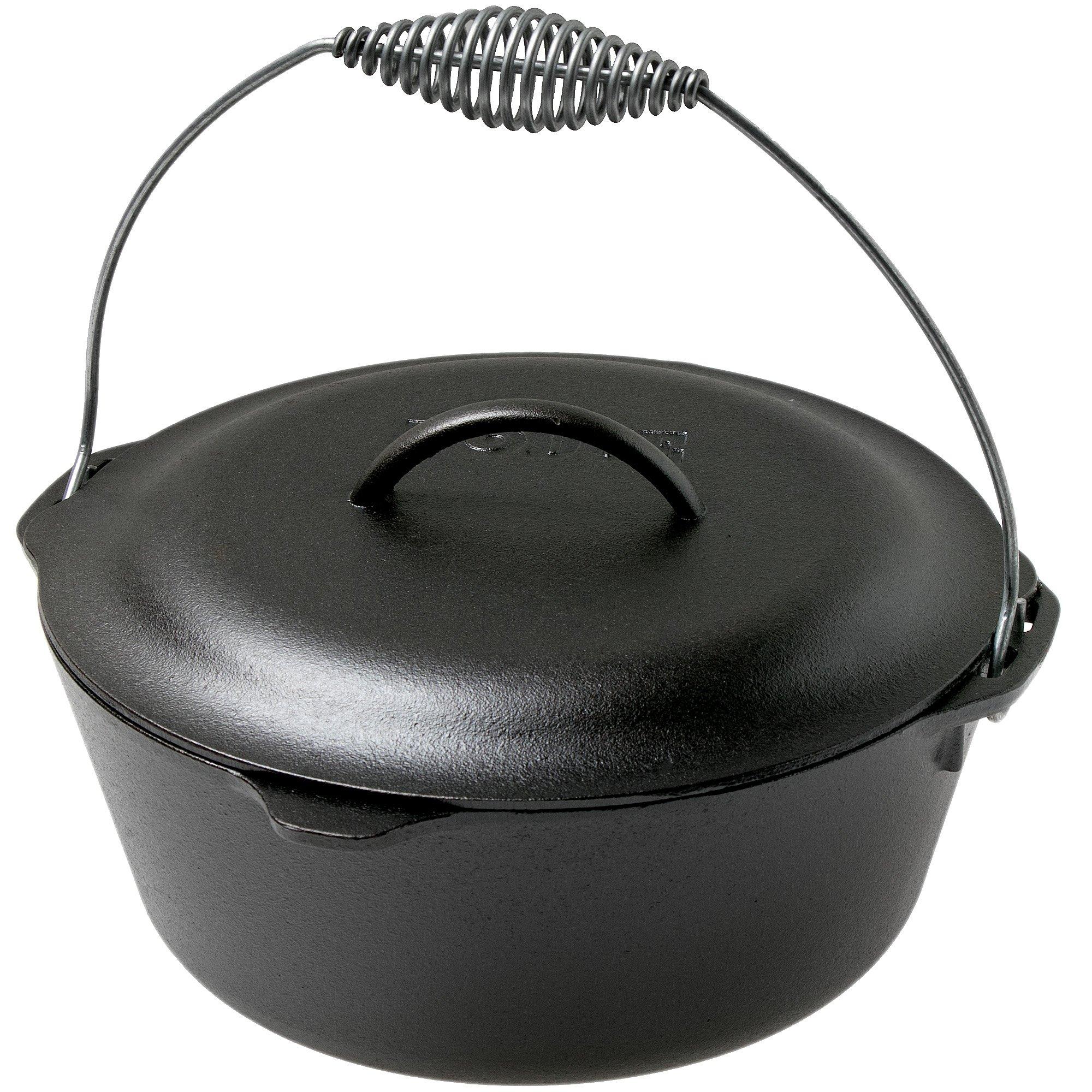 Large Dutch Oven Cast Iron Casserole Cooking Pot W/ Lid 4.7L -  Denmark