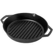 Lodge frying pan/grill pan with two handles L10GPL, diameter approx. 30.5 cm