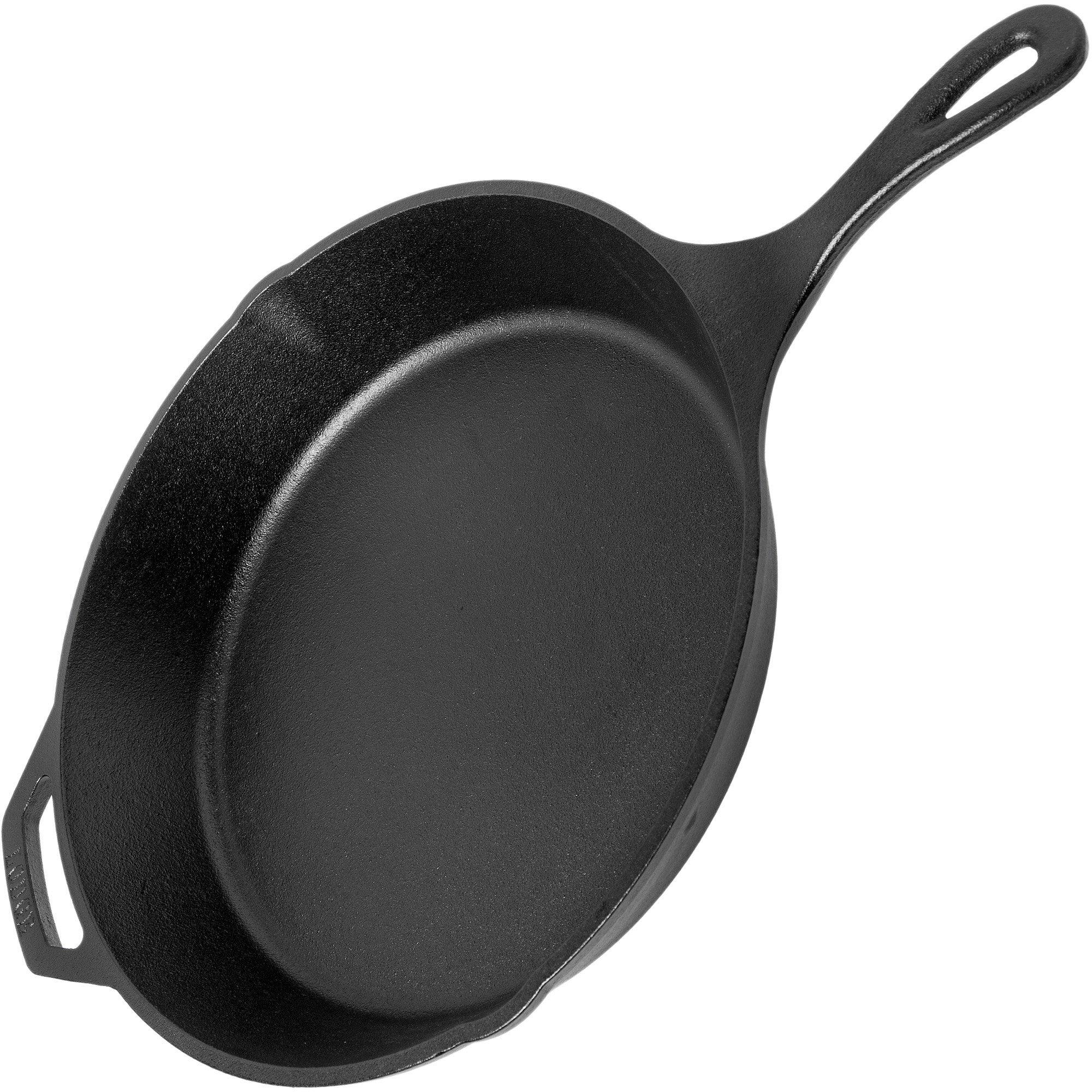 Lodge L10GPL 12 Pre-Seasoned Cast Iron Grill Pan with Dual Handles