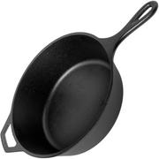 Lodge Cast Iron Deep Skillet deep frying pan L8DSK3, contents approx. 3 L