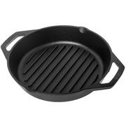 Lodge frying pan/grill pan with two handles L8GPL, diameter approx. 26 cm