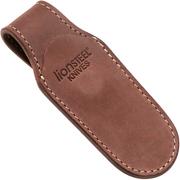 LionSteel 900MK01 BR sheath with magnetic closure, dark brown leather