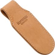LionSteel 900MK01 SN sheath with magnetic closure, light brown leather