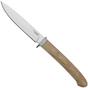 Image for LionSteel Ago AG1-CVN Natural Canvas Micarta, Titanium Guard, fixed knife