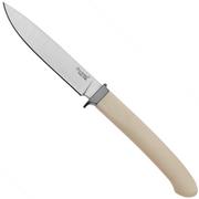 LionSteel Ago AG1-MW White Micarta, Titanium Guard, cuchillo fijo