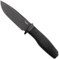 Image pour LionSteel Acha AH B BLB Blackwashed M390, Black Burlap Micarta, Black Titanium Guard, couteau fixe