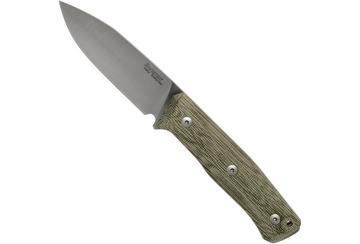 LionSteel B35 CVG Green Canvas Micarta bushcraft knife