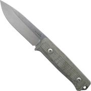 LionSteel B40 green canvas micarta B40-CVG coltello bushcraft