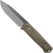 LionSteel B41 Green Canvas Micarta G10 B41-CVG bushcraft knife