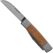 LionSteel BestMan BM13 CVN Natural Canvas Micarta slipjoint pocket knife