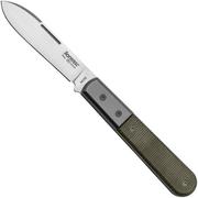 LionSteel Roundhead Barlow CK0111-CVG Green Canvas Micarta, coltello da tasca