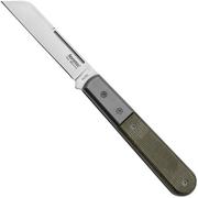 LionSteel Dom Barlow CK0115-CVG Green Canvas Micarta, couteau de poche