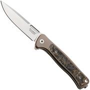 Bild für LionSteel Emmet EM01 BR Stonewashed MagnaCut, Bronze Titanium Gold Carbon Fibre Inlay, Taschenmesser, Molletta Design