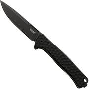 Afbeelding voor LionSteel Emmet EM01A BB Old Black MagnaCut, Black Aluminium Hammertone, zakmes, Molletta design