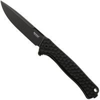 Afbeelding voor LionSteel Emmet EM01A BB Old Black MagnaCut, Black Aluminium Hammertone, zakmes, Molletta design