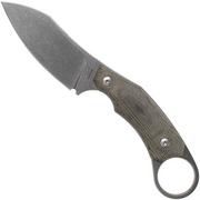 LionSteel H1 Skinner CVG Green Canvas Micarta feststehendes Messer, Tommaso Rumici Design