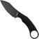 Image for LionSteel H1B Skinner Black GBK Black G10 fixed knife, Tommaso Rumici design