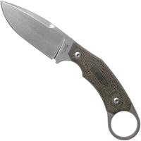 Afbeelding voor LionSteel H2 Drop Point CVG Green Canvas Micarta vaststaand mes, Tommaso Rumici design