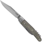 LionSteel Jack 3 Green Canvas Micarta JK3 CVG pocket knife