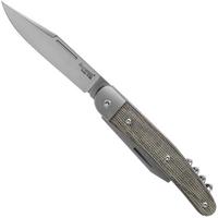 Imagem para LionSteel Jack 3 Green Canvas Micarta JK3 CVG navalha