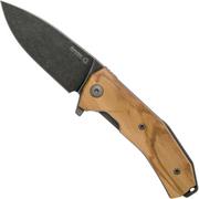 LionSteel KUR BUL PVD pocket knife, olive wood