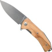 LionSteel KUR UL navaja, madera de olivo