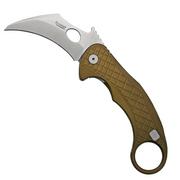 LionSteel L.E.One LE1-A-GS MagnaCut, Satin, Green Aluminium, navaja Karambit