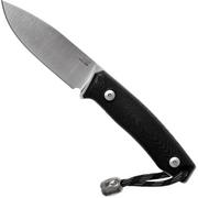 LionSteel M1-GBK Black G10, fixed knife