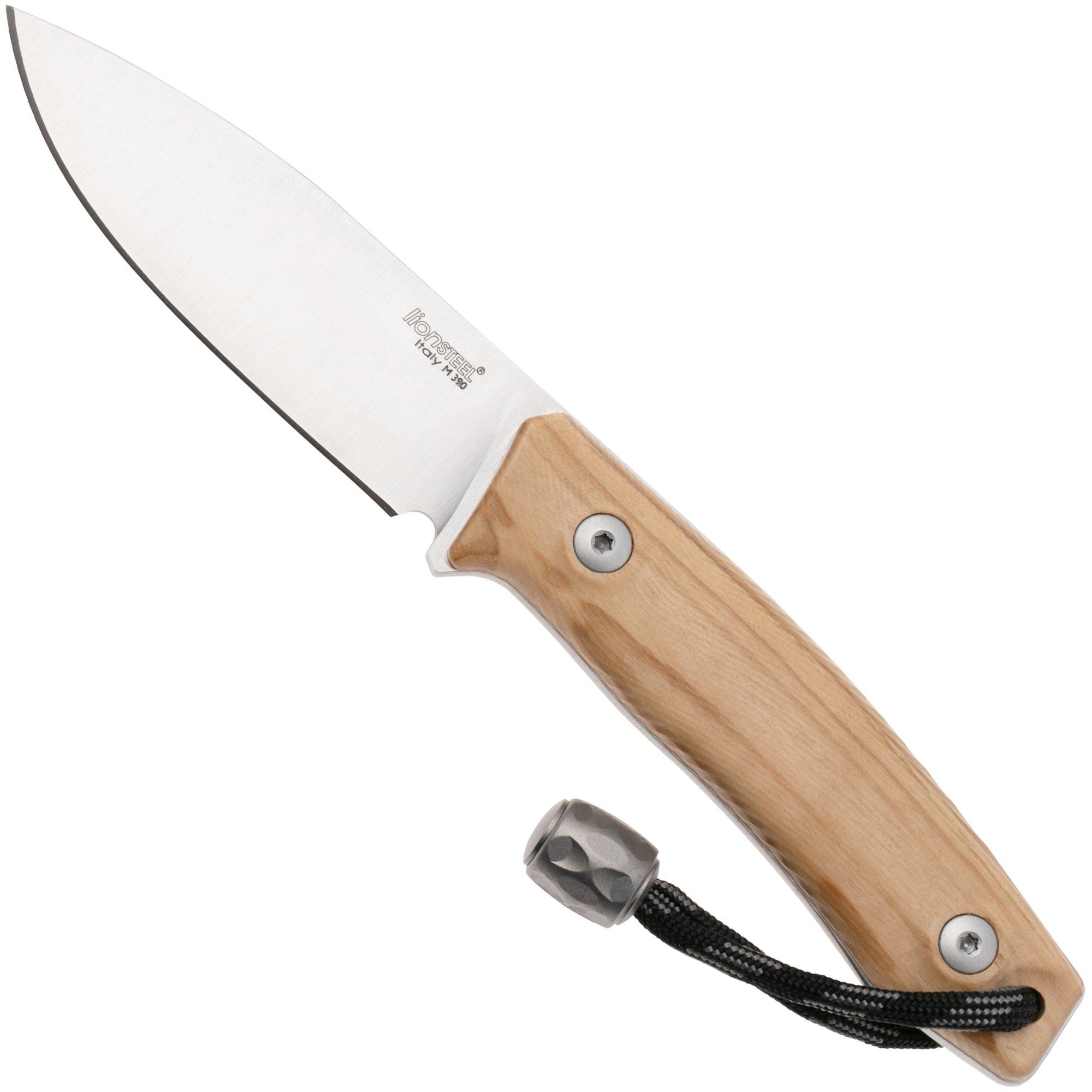 Nóż z głownią stałą LionSteel M1-UL drewno oliwne