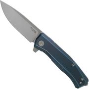 LionSteel Myto MT01-BL Blue Titanium couteau de poche, Molletta design 
