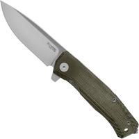 Image for LionSteel Myto MT01-CVG Green Canvas Micarta pocket knife, Molletta design