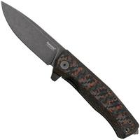 Afbeelding voor LionSteel Myto MT01-MC-SS CPM MagnaCut, Old Black Snake Skin FatCarbon zakmes, Molletta design