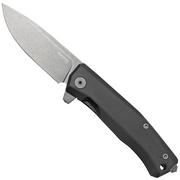 Nóż składany LionSteel Myto MT01A BB Black Aluminium, Black, projekt Molletta