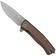 Image for LionSteel Myto MT01A EB Brown Aluminium, Black pocket knife, Molletta design