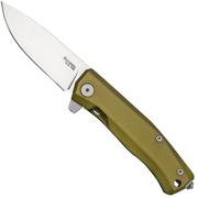 Nóż składany LionSteel Myto MT01A GS Green Aluminium, Satin, projekt Molletta