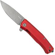 LionSteel Myto MT01A RB Red Aluminium, Black couteau de poche, design Molletta